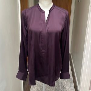 Vince 95% silk 5%spandex in eggplant